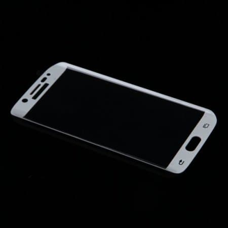 0.4mm Electroplating Tempered Glass Screen Protector for SAMSUNG S6 Edge White