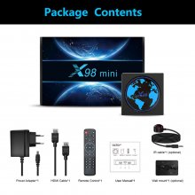 X98 mini QHDTV Smart TV Box Amlogic S905W2 Android 11 IPTV Box with 1 year French code iptv