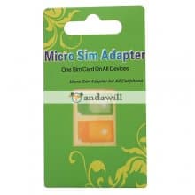 2 Pieces Micro SIM Adapter for All Cell Phone Color Random