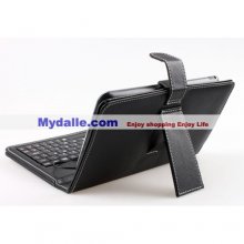 7 inch USB Leather Case with Keyboard for APad, ePad, android MID Tablet PC