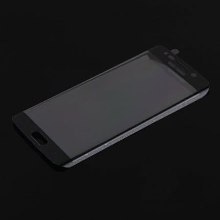 0.4mm Screen Printing Tempered Glass Screen Protector for SAMSUNG S6 Edge Black