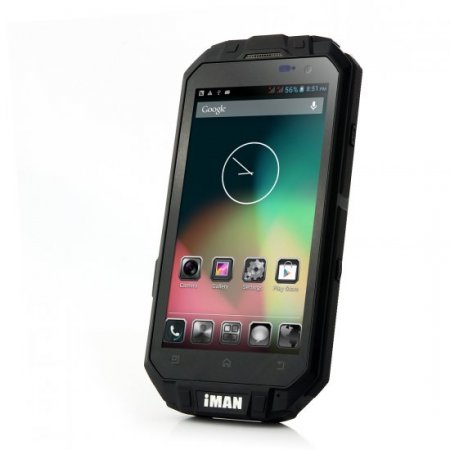 iMAN i3 Smartphone IP68 Android 4.2 MTK6589T 1GB 16GB 4.3 Inch QHD IPS Screen Black