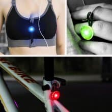 Luminous Outdoor Sports Light LED Bicycle Light Backpack Light Zipper Light Pet Night Light Bicycle Light