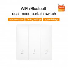 WiFi Smart Curtain Switch,Tuya app control smart switch,Scene linkage,Support Tmall Genie/Alexa/GoogleHome