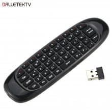 C120 air mouse Rechargeable Wireless remote control Keyboard for Android TV Box C120 2.4Gh fly air mouse work for android tv box