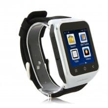 ZGPAX S8 Watch Phone Android 4.4 MTK6572W Dual Core 1.54 Inch 3G 512MB 8GB GPS Silver