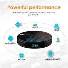HK1 MAX Android 9.0 Smart TV Box RK3328 Dual Wireless WiFi 3D 4K Network Media Player Set-top Box