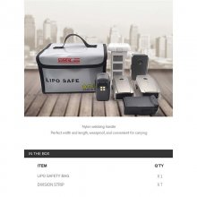 STARTRC DJI FPV Battery Waterproof Fireproof and Explosion-proof Bag Lithium Battery Storage Protective Pack