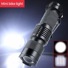 Bike Light Ultra-Bright Zoom Bicycle Front LED Flashlight Lamp USB Rechargeable Cycling Light By