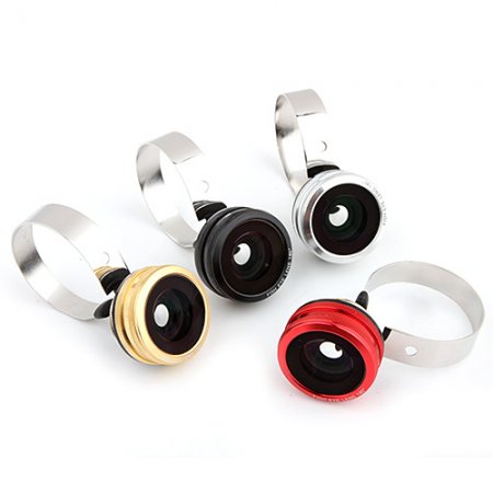 2-in-1 Fish-eye Lens Wide + Macro Lens for Smartphone Tablet PC