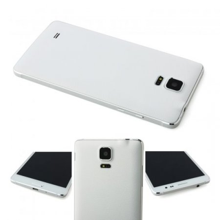 Kingelon N9500 Note4 Smartphone 5.7 Inch HD OGS Screen MTK6582 Quad Core 1GB 8GB White