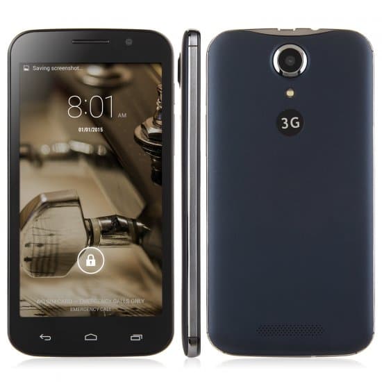 Tengda I8 Smartphone Android 4.4 MTK6572W Dual Core 5.0 Inch QHD Screen Dark Blue