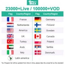 6 Months Trex IPTV Subscription Europe Worldwide French 4K Abonnement for Android tv box Smart tv