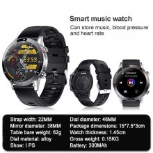 GT2 mens smartwatch android hot music player heart rate waterproof call astronaut dial bracelet