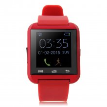 U Watch U8 Plus Smart Bluetooth Watch 1.44" Screen for iOS & Android Smartphones Red
