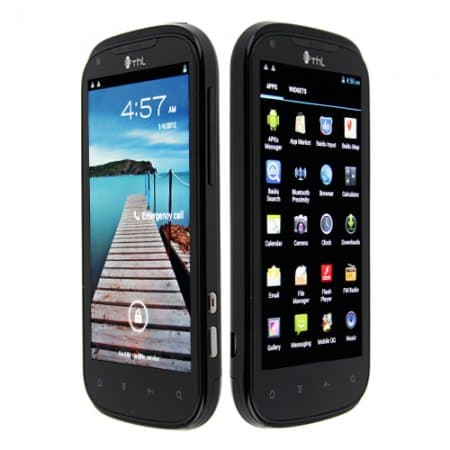 ThL W1+ Smart Phone Android 4.0 MTK6577 1GB RAM 3G GPS 4.3 Inch QHD Screen Black