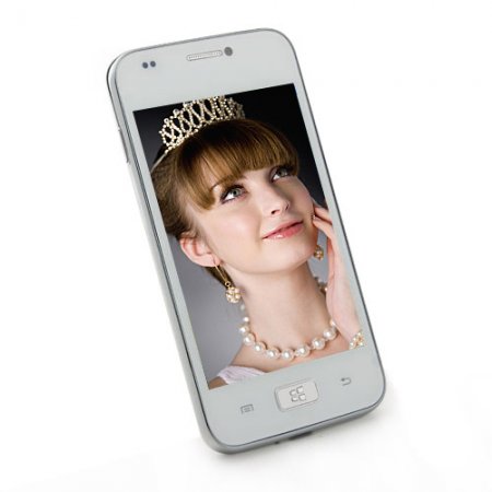 i8750 Smartphone Android 2.3 OS SC6820 1.0GHz 4.0 Inch 2.0MP Camera- White