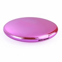 Fashion Lady Cosmetic Mirror 7000mAh USB External Power Bank for Smartphones Rosy