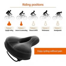 High Quality Bicycle Cycling Big Bum Saddle Seat Road MTB Bike Wide Soft Pad Comfort Cushion Thicken - CHINA