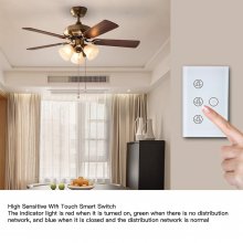 Tuya WiFi Smart Ceiling Fan Switch,Support Tmall Genie/Alexa/GoogleHome,smart control,Advanced Scheduling & Timer(2-pack)