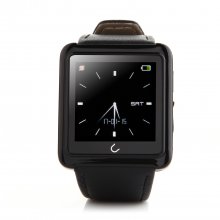 U Watch U10 Smart Bluetooth Watch 1.54" Screen for iOS & Android Smartphones Black