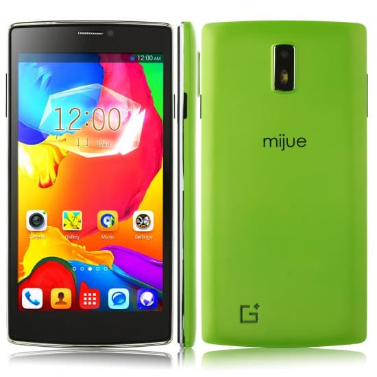 Mijue G6 Smartphone Android 4.4 MTK6572W Dual Core 5.5 Inch Smart Wake 3G Green - Click Image to Close