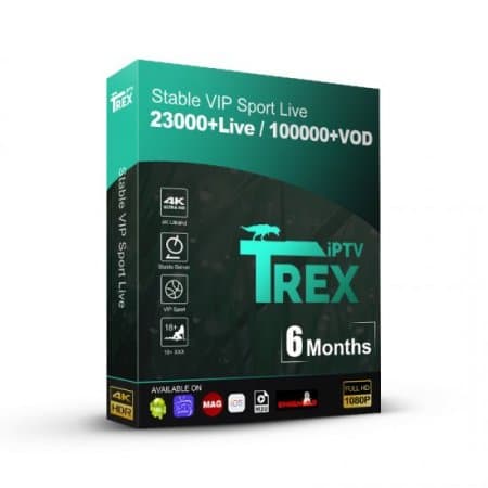 Trex IPTV Subscription 6 Months Europe Worldwide French 4K Abonnement for Android tv box Smart tv