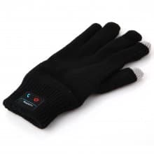 Fashion Warm Winter Bluetooth Talking Touch Screen Magic Gloves with Microphone Black