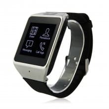 Atongm W007 Smart Bluetooth Watch 1.54 Inch Touch Screen with Camera - Black