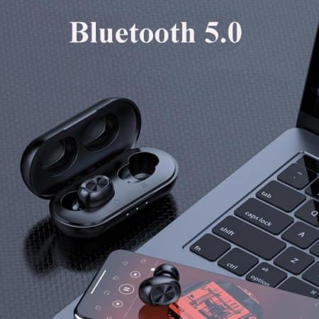 TWS B5B Bluetooth Earphone 9D Stereo Headphones Sport Waterproof Earphones Mini True Wireless Earbuds With 300mAh Charging Box