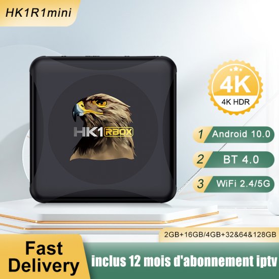 HK1R1Mini RK3318 Smart TV Box Android 10 4G 64GB 32GB 4K Youtube Wifi BT Media player IPTV TVBOX Android10 Set top box 2GB16GB