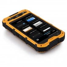 A8 Smartphone IP68 Android 4.2 MTK6572W SOS Power Bank 3000mAh Battery - Black & Orange