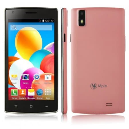 F1 Smartphone Android 4.4 MTK6572W Dual Core 5.0 Inch 3G Smart Wake Pink