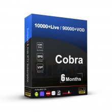 6 Months Cobra iptv Stable Server 4K FULLHD Live Sport for Siptv IPTV m3u