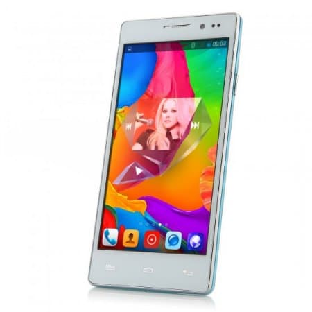N908 Smartphone Android 4.4 MTK6572 Dual Core 5.0 Inch Screen Smart Wake Blue
