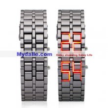 Hot Magma - Heavy Metal LED Watch with Fiery Red LEDs