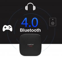 Android 9.0 TV Box Leadcool Plus Quad-Core Media Player 4G 64G Lecteur vidéo Bluetooth Dual WIFI 4K Set Top Box H.265 USB 3.0 Smart TV Box avec IPTV Full HD Français