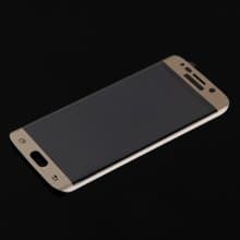 0.4mm Screen Printing Tempered Glass Screen Protector for SAMSUNG S6 Edge Gold