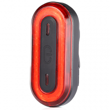 BK400 Waterproof USB Charging Bicycle Tail Light - Black and red