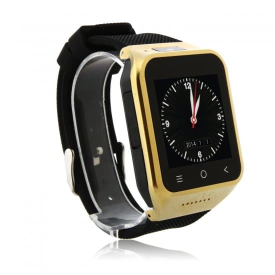 ZGPAX S8 Watch Phone Android 4.4 MTK6572W Dual Core 1.54 Inch 3G 512MB 8GB GPS Golden - Click Image to Close