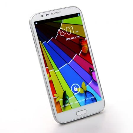 Tengda S7599 Smartphone HD Screen 1GB 16GB Android 4.2 MTK6589 Quad Core 5.8 Inch 12.0MP Camera- White