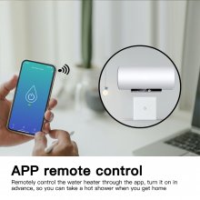 Tuya Smart Water Heater Switch, Voice Control Smart Touch Wall Switch, Support Tmall Genie/Alexa/GoogleHome, No Hub Needed,2-Pack