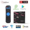 Leadcool Play Cortex A53 RK3318 Décodeur Bluetooth 4.0 Android 9.0 4G 64G IPTV Box Dual WiFi H.265 Media Player USB 3.0 IP TV BOX