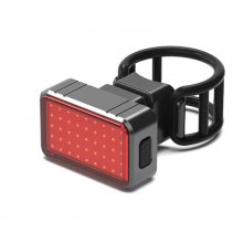 USB Rechargeable Bicycle Light Gravity Sensing Smart Brake Bike Tail Rear Light LED Riding Warning Taillight