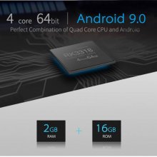 X88 mini Android 9.0 Box RK3318 Quad-Core 64bit Cortex-A53 2G 16GB DDR3 4K H.265 Set top Box