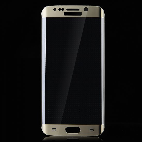 0.4mm Electroplating Tempered Glass Screen Protector for SAMSUNG S6 Edge Gold