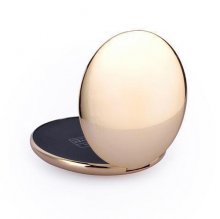 Fashion Lady Cosmetic Mirror 7000mAh USB External Power Bank for Smartphones Gold