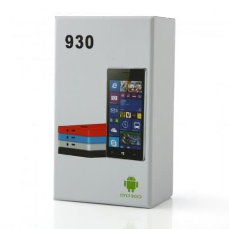 930 Smartphone Android 4.2 MTK6572W 4.0 Inch 3G GPS Play Store White