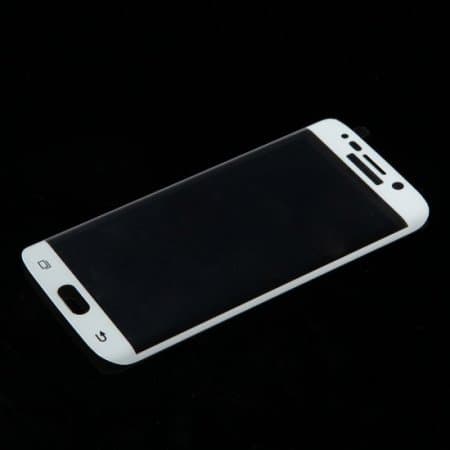 0.4mm Electroplating Tempered Glass Screen Protector for SAMSUNG S6 Edge White