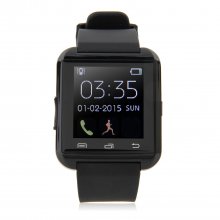 U Watch U8 Smart Bluetooth Watch 1.44" Screen for Android Smartphones Black